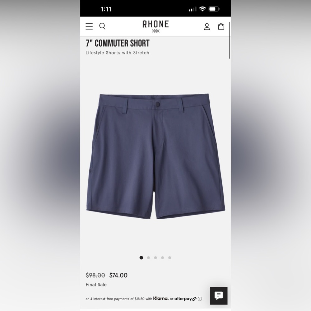 Rhone Commuter Short